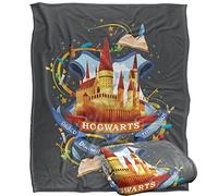 HARRY POTTER Watercolor Hogwarts Crest Officially Licensed Silky Touch Super Soft Throw Blanket 152 x 127 cm