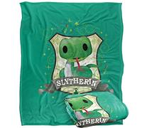 HARRY POTTER Watercolor Slytherin Crest Officially Licensed Silky Touch Super Soft Throw Blanket 152 x 127 cm