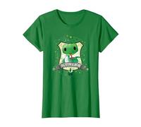 Harry Potter Watercolor Slytherin Crest T-Shirt, Women, Kelly Green, Medium