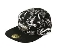Harry Potter Wizards Unite Logo and Hogwarts Houses Symbols All-Over Print Snapback Baseball Cap
