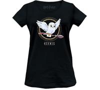 HARRY POTTER WOHAPOMTS336 Women's T-Shirt, Black, L