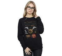 Harry Potter Women's All I Want For Christmas Sweatshirt Black Medium
