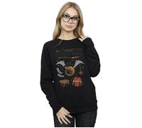 (XL, Black) Harry Potter Womens/Ladies All I Want For Christmas Sweatshirt
