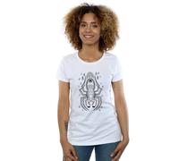 Harry Potter Women's Aragog Line Art Cotton T-Shirt in White | Size: Small Harry Potter White S