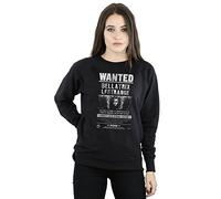 Harry Potter Women's Bellatrix Lestrange Wanted Sweatshirt Medium Black