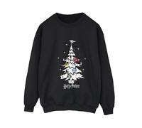 Harry Potter Women's Christmas Tree Sweatshirt Black Small