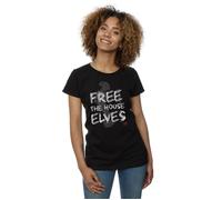 (M, Black) Harry Potter Womens/Ladies Dobby Free The House Elves Cotton T-Shirt
