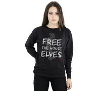 Harry Potter Women's Dobby Free The House Elves Sweatshirt in Black | Size: Small Harry Potter Black S