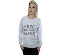 Harry Potter Women's Dobby Free The House Elves Sweatshirt in Grey | Size: Medium Harry Potter Grey M