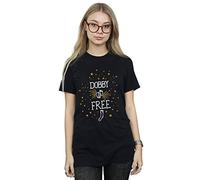 Harry Potter Women's Dobby is Free Boyfriend Fit T-Shirt XX-Large Black