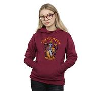 Absolute Cult Harry Potter Women's Gryffindor Crest Hoodie Burgundy Medium