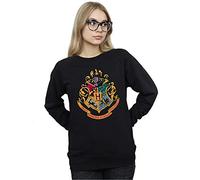 Harry Potter Women's Hogwarts Crest Gold Ink Sweatshirt