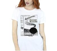 Harry Potter Women's Hufflepuff Quidditch Team Captain Cotton Boyfriend T-Shirt in White | Size: Small Harry Potter White S