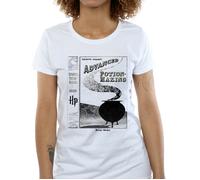 Harry Potter Women's Hufflepuff Quidditch Team Captain Cotton T-Shirt in White | Size: XL Harry Potter White XL