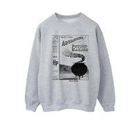 Harry Potter Women's Hufflepuff Quidditch Team Captain Sweatshirt in Grey | Size: Medium Harry Potter Grey M