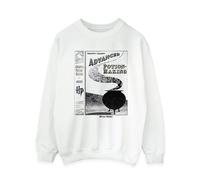 Harry Potter Women's Hufflepuff Quidditch Team Captain Sweatshirt in White | Size: 3XL Harry Potter White 3XL