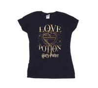 Harry Potter Women's Love Potion Cotton T-Shirt in Navy | Size: Large Harry Potter Navy L