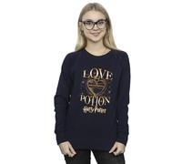 Harry Potter Women's Love Potion Sweatshirt Navy Blue Small