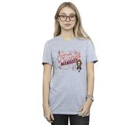 Harry Potter Women's Mischief Managed Hermione Cotton Boyfriend T-Shirt in Grey | Size: XL Harry Potter Grey XL