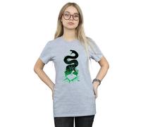 Harry Potter Women's Nagini Silhouette Cotton Boyfriend T-Shirt in Grey | Size: 2XL Harry Potter Grey 2XL