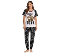 Harry Potter Womens Pyjamas Ladies Muggles Hogwarts PJs Set T-Shirt + Lounge Pants Nightwear
