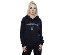 Harry Potter Women's Ravenclaw Crest Hoodie Navy Blue Medium