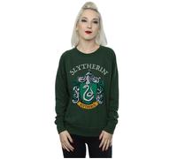 Absolute Cult Harry Potter Women's Slytherin Crest Sweatshirt Forest Green Medium