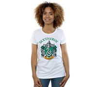 Harry Potter Women's Slytherin Crest T-Shirt White Small