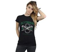 Slytherin Quidditch Emblem Cotton T-Shirt Harry Potter Black S