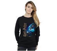 Harry Potter Women's Smiles At Hogwarts Sweatshirt in Black | Size: XL Harry Potter Black XL