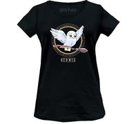 HARRY POTTER Women's Wohapomts336 T-Shirt, Black, L