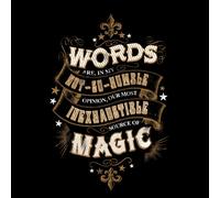Harry Potter Words Are, In My Not So Humble Opinion Men's T-Shirt - Black - XXL