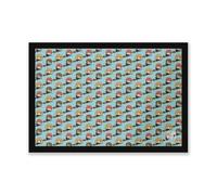 Harry Potter Zavvi Characters Pattern Entrance Mat Doormat Multi