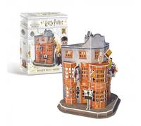 University Games 7605 Harry Potter Diagon Alley Weasleys' Wizard Wheezes 3D Puzzle, Yellow and Black Striped