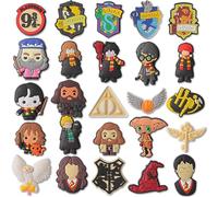 Harry Shoe Charms for Crocs,Potter Shoes Decoration Charm for Clog Pins Bracelet Wristband, Harry Clog Pins Accessories for Kids, Teens, Women