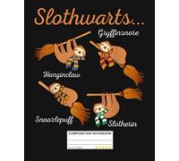 Harry Slothwarts Composition Notebook: Vintage Lazy Sloth College Ruled Notebook. Cute Medium Lined Journal for Students, Kids and Teens for Writing & Notes.