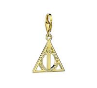 Harry Sterling Silver Deathly Hallows Clip Charm with Crystal Elements
