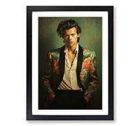 Harry Styles Classicism Framed Wall Art Print A2 Black | Ready to Hang, Premium Gi Paper, Fade-Resistant Inks, Securely Packaged, UK Made