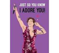 Harry Styles I Adore You Valentines Card