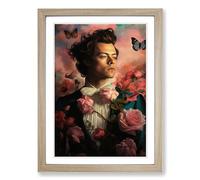 Harry Styles Romanticism Framed Print | A2 Oak Framed Wall Art | Ready to Hang | Modern Nature Picture | Living Room Bedroom Lounge Office