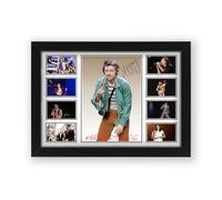 Harry Styles Signed Poster Print - Limited Edition Autograph Fan Gift - Collectible Memorabilia Merchandise (Framed A4 (30x21cm))