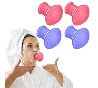 Harrycle 4 Pieces Face Exerciser Facial Yoga for Skin Tighten Firm Jaw ExercisercReducer Double Chin Breathing Device Neck Toning Face Slimming Trainer Tool for Women Lift Skin and Tone