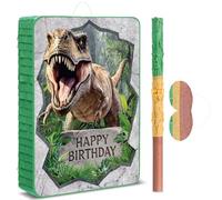 Harrycle Dinosaur Piñata Set Dino Themed Piñata with Stick and Blindfold Girls Dinosaur Birthday Party for Animal Theme Party Decoration Baby Shower Game Supplies(Large Dino)