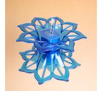 HarryKrishna 3D LED Water-Sensing Reflection Diya | Battery Operated | Water Sensor Flameless Electric Diya | LED Diya Lights | Big Reflecting Diya - Daisy Diya, 8pcs