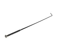 Harry's Horse 34100155 Women's Dressage Whip with Leather Handle and Small Button 130 cm Black