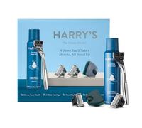 Harry's Chrome Razor Set, Includes Weighted Handle, 3 Cartridge Refills, Travel Cover, and Shave Gel