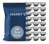 Harry's Original Razor Blades Men, Pack of 24 Razor Blade Refills with Precision Trimmer, 5 Anti-Friction Blades, Compatible with