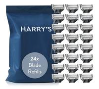 Harry's Original Razor Blades Men, Pack of 24 Razor Blade Refills with Precision Trimmer, 5 Anti-Friction Blades, Compatible with 'Harry's Original' Razors for Men