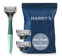 Harry's Original Starter Set, Includes Weighted Handle and 3 Razor Blade Refills