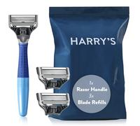 Harry's Original Starter Set Includes Weighted Handle and 3 Razor Blade Refills